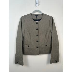 NWT Rag & Bone Carmen Cotton-Blend Blazer Size 6 Olive Classic